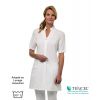 Blouse Médicale Blanche pour Femme, 50% Fibre Lyocell Tencel™, Peut Bouillir