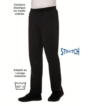 Pantalon noir confort stretch ceinture élastique