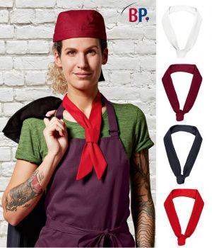 Tour de Cou Cuisinier, Rouge Garanti grand teint, PolyCoton, Le pack de 3