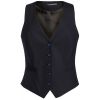 Gilet de Tailleur Femme, 5 Boutons, Marine