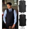 Gilet de Costume Homme, 5 Boutons, Tissu Stretch Confortable et Résistant