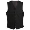 Gilet de Costume Homme, 5 Boutons, Noir