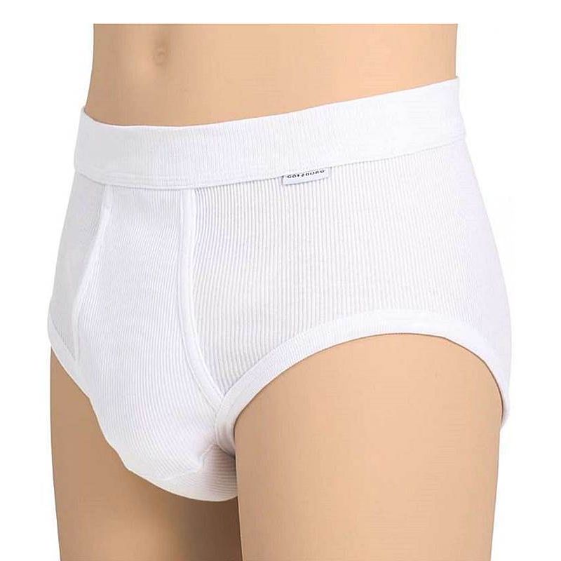 Slip blanc homme, Coton peigné ultra doux, Taille M.