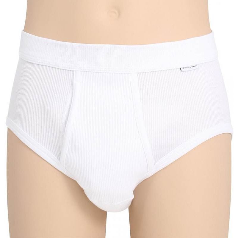 Slip blanc homme, Coton peigné ultra doux, Taille M.
