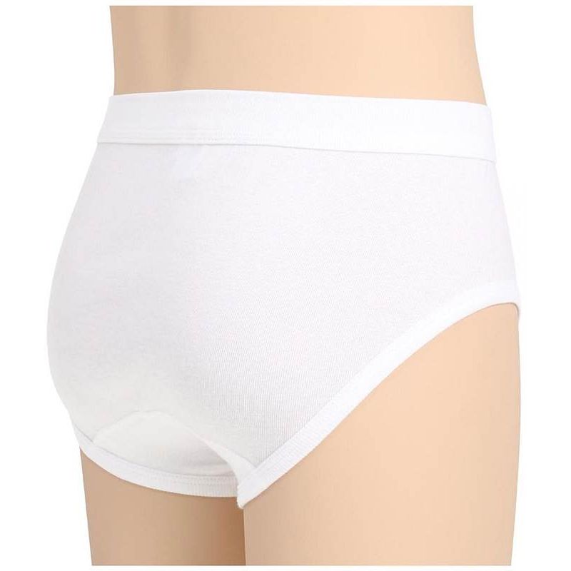 Slip blanc homme, Coton peigné ultra doux simple côte, Ceinture