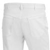 pantalon blanc femme et homme jean 100% coton, dos