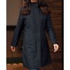 Manteau Femme, 5 boutons avec Zip, Capuche, Doublure Matelassée