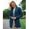 Manteau Femme Irlandais, Turquoise