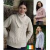 Cardigan Femme de style Irlandais, Luxe et Douceur, Laine Mérinos