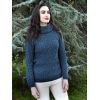 Magnifique Pull Irlandais, Couleur Bleu paon