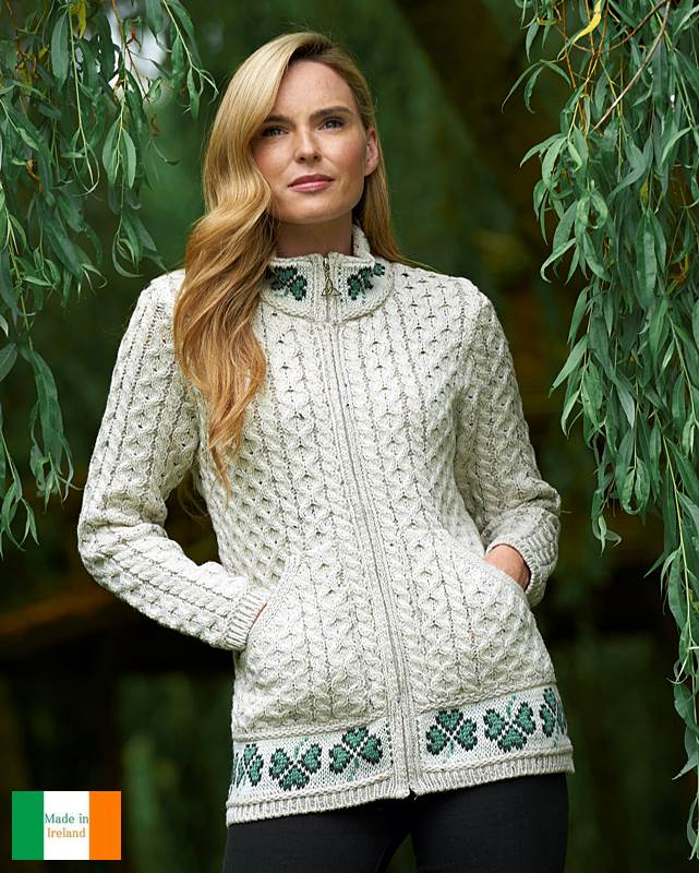 gilet style irlandais femme