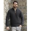 Magnifique Pull Irlandais pour Homme, Couleur Charbon