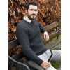 Superbe Pullover Irlandais pour Homme, Charbon