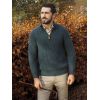 Pull Irlandais Fisherman Couleur Bleu Paon