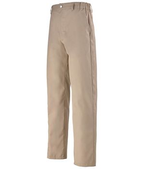 Pantalon Cuisine Homme Beige, Ceinture élastiquée, Taille 4.