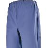 Pantalon Bleu perse, Taille élastiquée