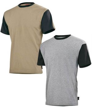T-shirt col rond, Adolphe Lafont, bicolore