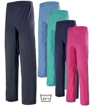 Pantalon médical couleur, homme ou femme, A. Lafont, Taille élastiquée