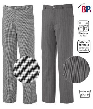 Pantalon de Cuisine Homme et Femme, Coupe Jean, Peut Bouillir