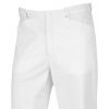 Pantalon Blanc Homme, Coupe Jean, 100% Coton