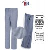 Pantalon Cuisine Homme, Pied de Poule Bleu-Blanc Elastique au Dos