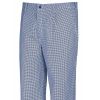 Pantalon de Cuisine pied de poule bleu-blanc