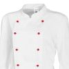 Veste de cuisine dame, Blanc, design féminin