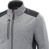 Veste SoftShell Adolphe Lafont, Col Montant, Fermeture par Zip, Gris chiné