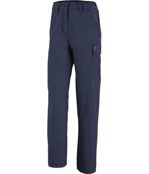 Pantalon Travail Femme Adolphe Lafont, Taille 0, Marine, Ceinture Elastiquée Côtés