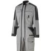 Combinaison Pro Double Zip Gris-noir