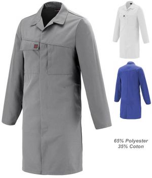 Blouse de Travail Homme Adolphe Lafont, 65% Polyester, 35% Coton