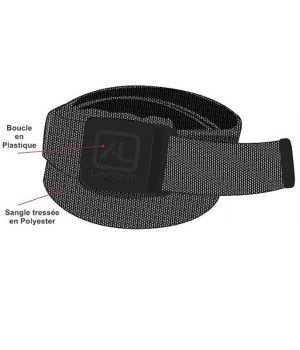 Ceinture Adolphe Lafont, Boucle en polyamide, Sangle tressée en Polyester