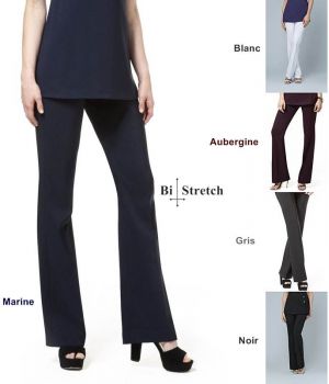 Pantalon Elégant, Bi-Stretch Confort, Taille 34, 40.