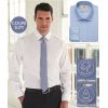 Chemise Homme, Coupe Slim, Manches longues, 100% Coton de Qualité