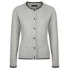 Gilet Cardigan Femme, Laine et Cashmere, Gris