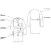 Blouse femme Adolphe Lafont Blanche, Croquis