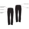 Pantalon Cuisine Homme, Ceinture élastiquée, Schéma