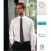 Chemise Blanche Homme, Coupe Slim, 100% Coton, Sans Repassage