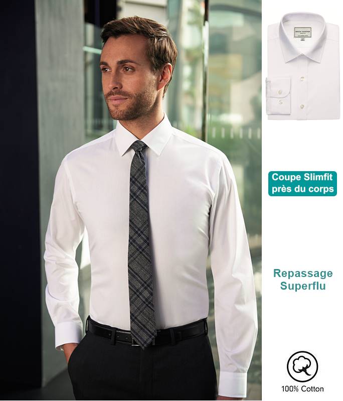 Chemise blanche online sans repassage