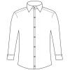 Chemise homme manches longues, Coupe Slim, Croquis