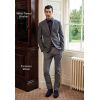 Veste Tweed Homme portée avec Pantalon Gris et Chemise Marine