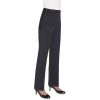 Pantalon femme stretch rayé Anthracite