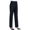 Pantalon femme taille haute, Bleu Marine