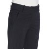 Pantalon femme chic, rayures anthracite