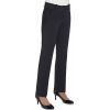 Pantalon femme chic, rayures anthracite