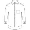 Chemise Manches longues, Poche poitrine, Dessin