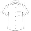 Chemise Homme, Manches Courtes, Coupe classique, Poche poitrine, Dessin