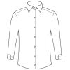 Chemise Blanche Homme, Coupe Slim, Manches Longues, Dessin