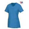 Blouse Médicale Femme Stretch, Bleu azur