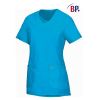 Blouse Médicale Femme, Tissu Stretch, Couleur Curaçao